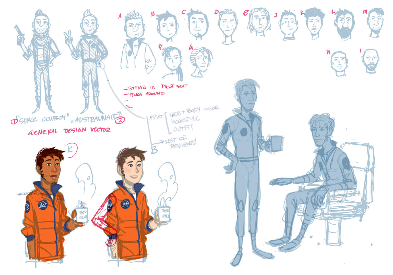 Pilot NPC early concept